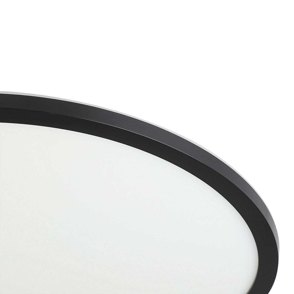GoodHome Matt Plastic Black LED Ceiling light