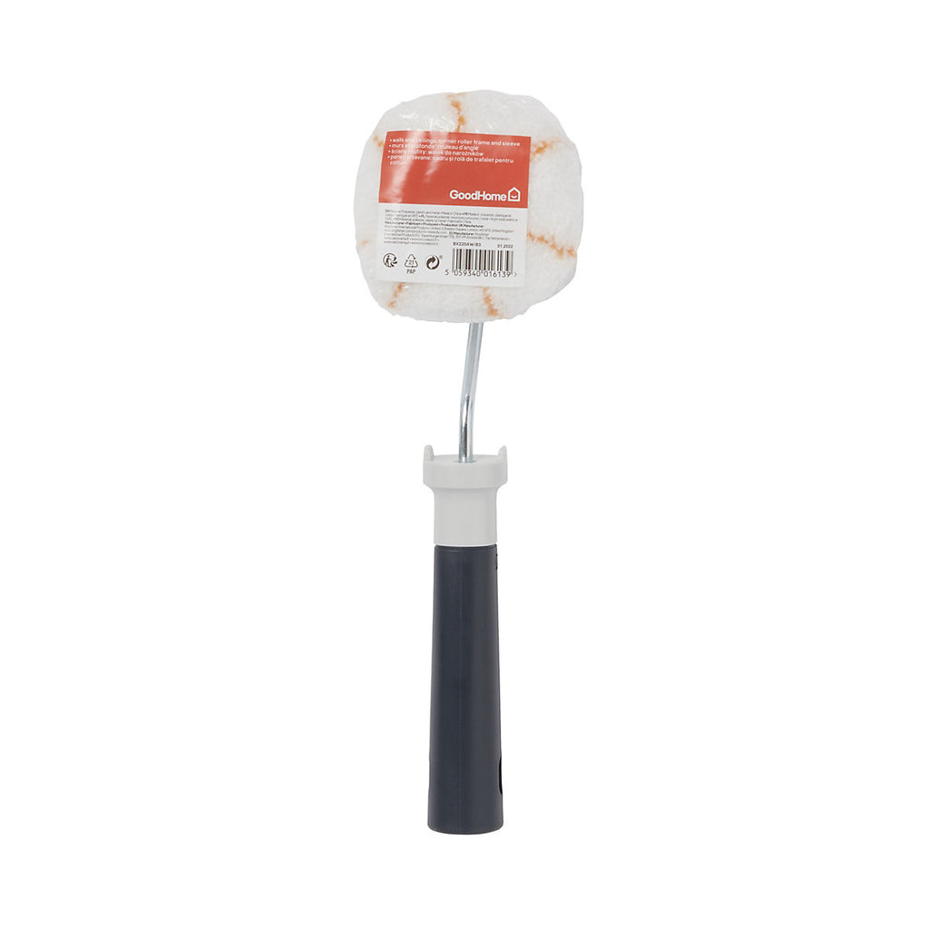 GoodHome Medium pile Fixed Roller frame & sleeve for All paints, (L)90mm, 1 piece Set