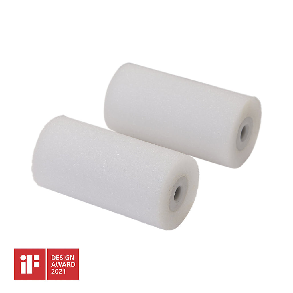 GoodHome Medium Pile Foam Roller sleeve, Pack of 2