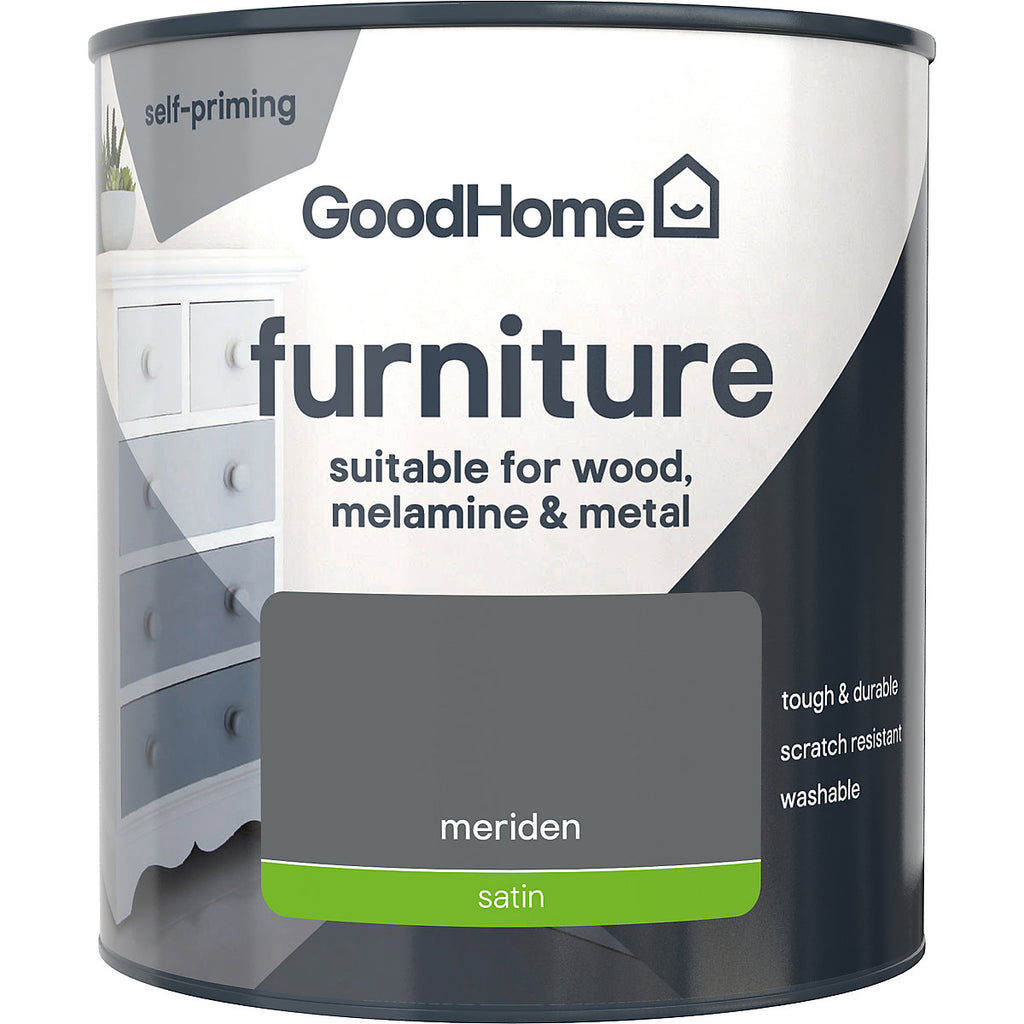 GoodHome Meriden Satin Furniture paint, 500ml