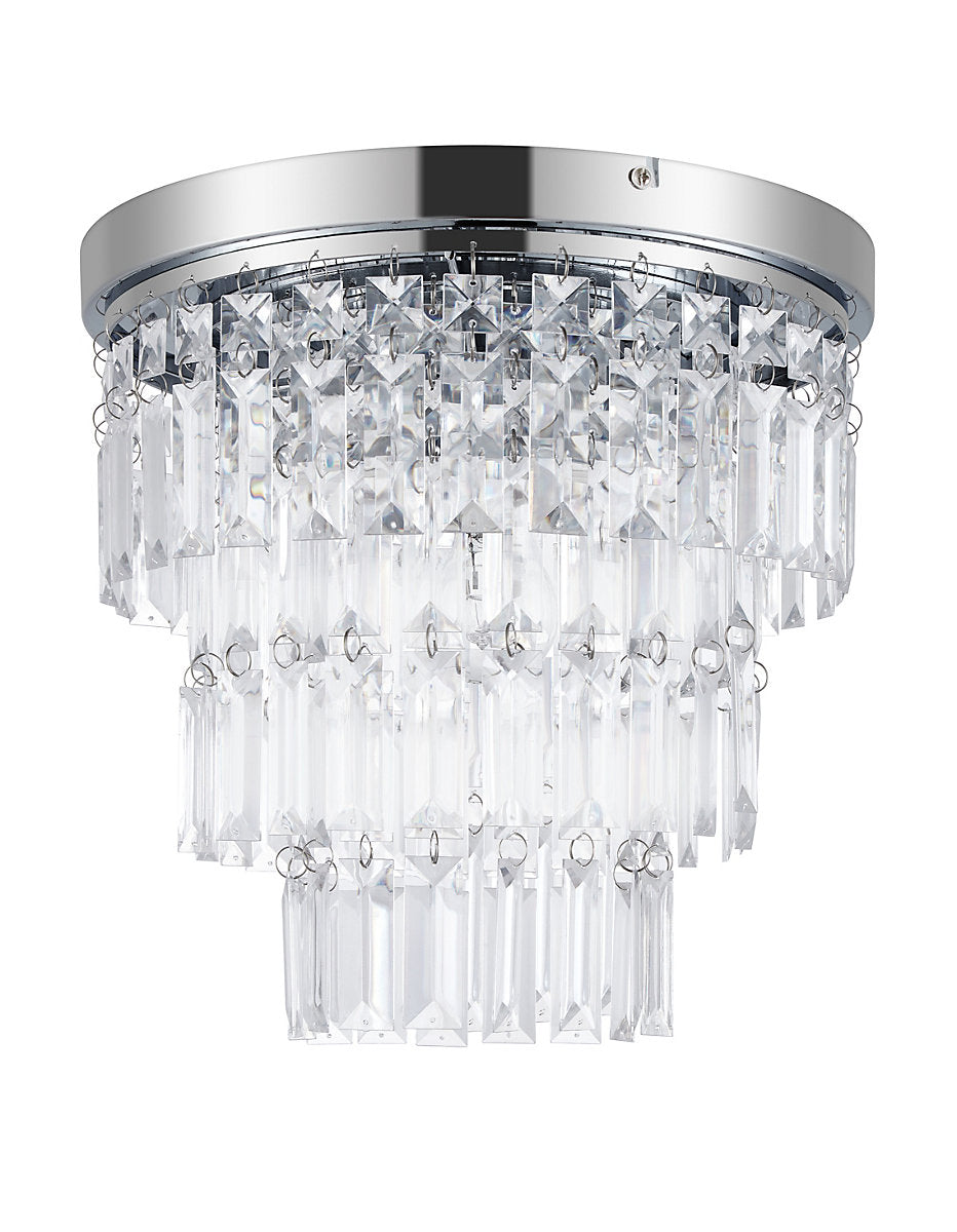 GoodHome Metal & plastic LED Chandelier Ceiling light