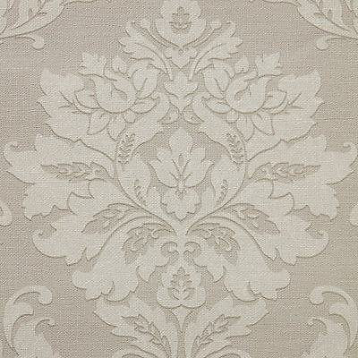 GoodHome Mire Beige Damask Woven effect Vintage Textured Wallpaper