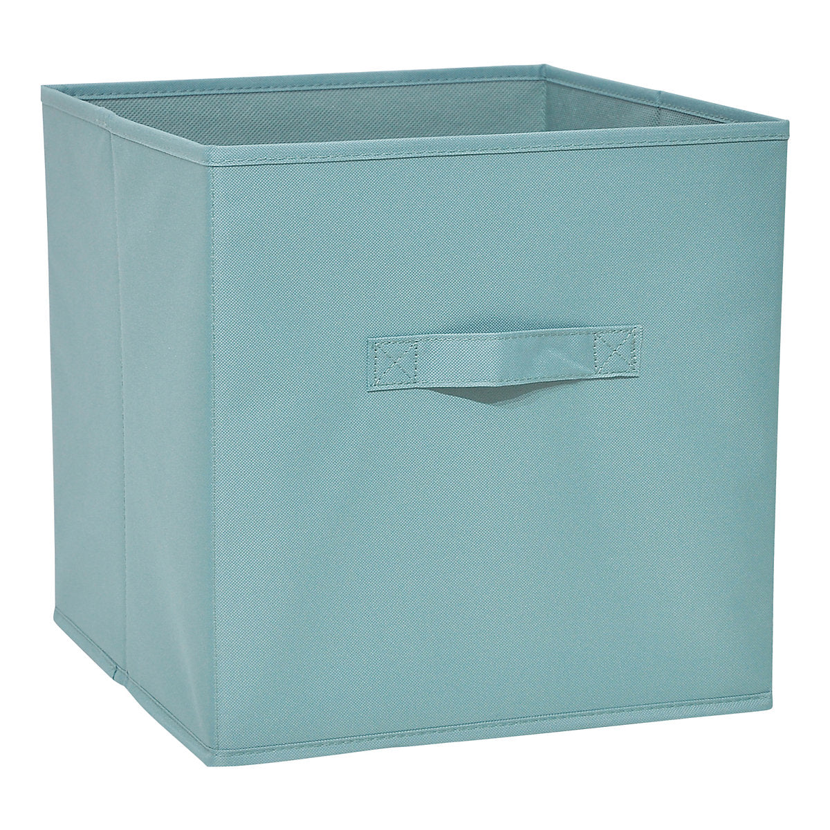 GoodHome Mixxit Light green Cardboard, polyester (PES) & polypropylene (PP) Foldable Storage basket (H)31cm (W)31cm