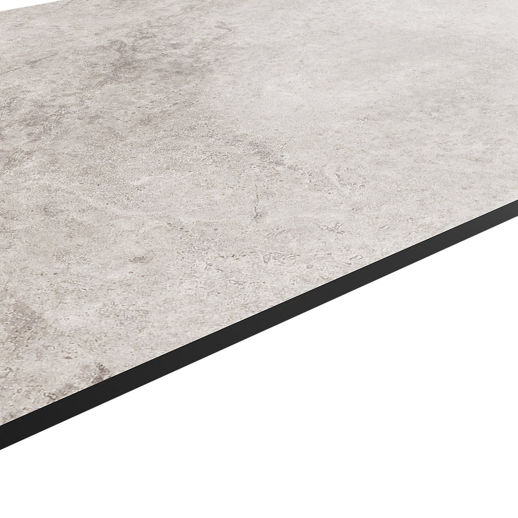 GoodHome Nepeta Sandstone concrete Stone effect Compact Laminate Square edge Kitchen Worktop, (L)3000mm (W)620mm (T)12mm