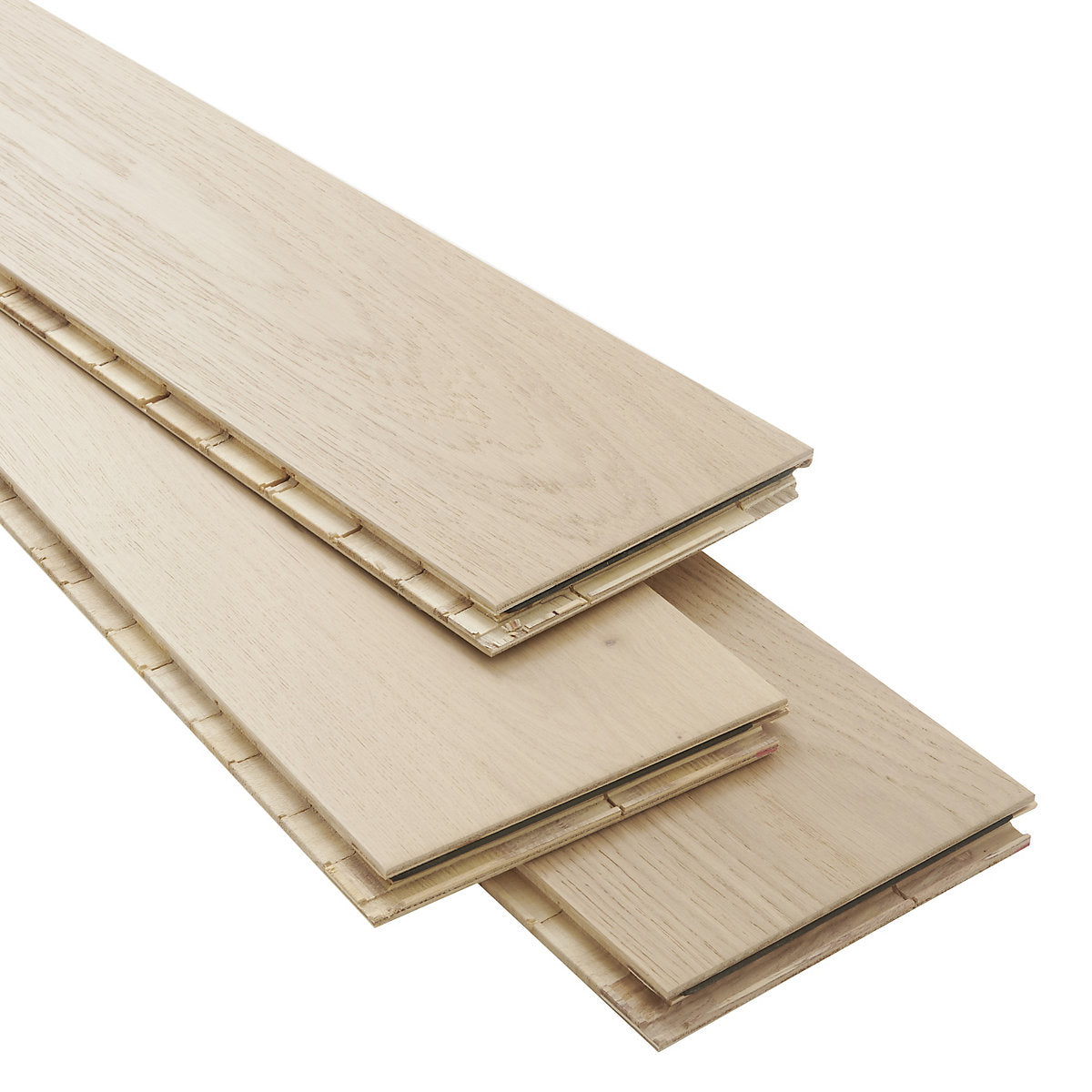 GoodHome Oak Textured Oak Engineered Real wood top layer flooring Sample