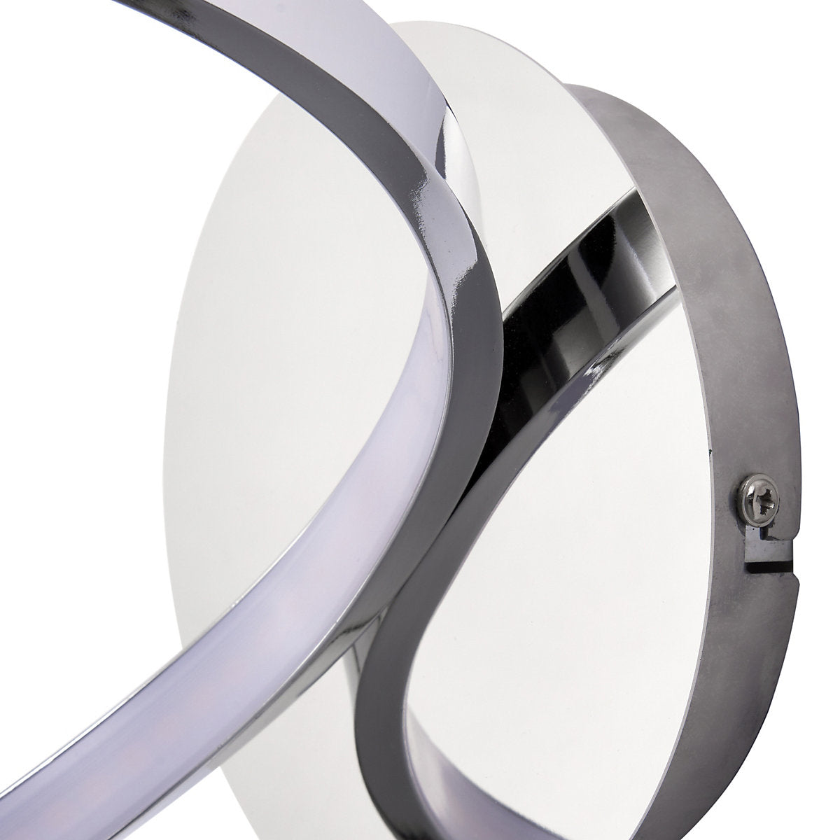 GoodHome Pegmati Pendant Silver Chrome effect Wired Wall light
