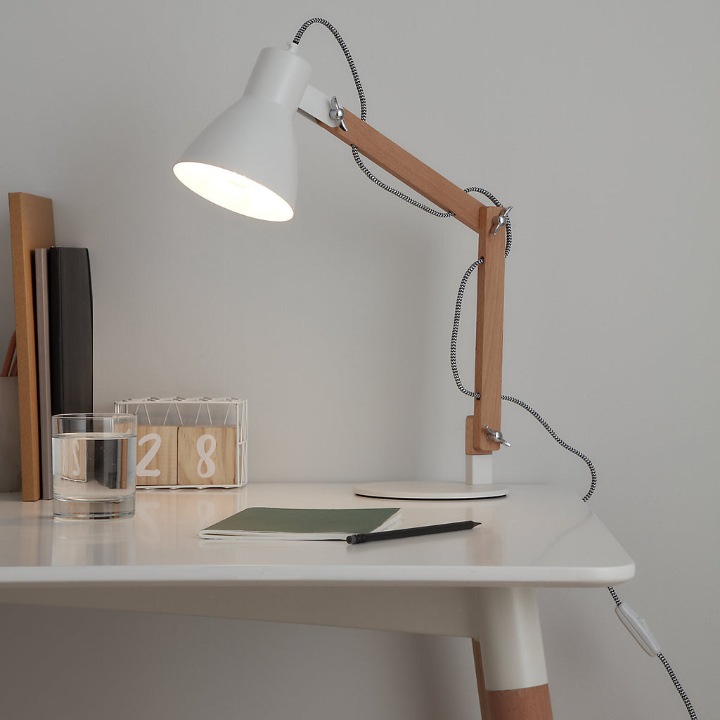 GoodHome Peroten White Table light