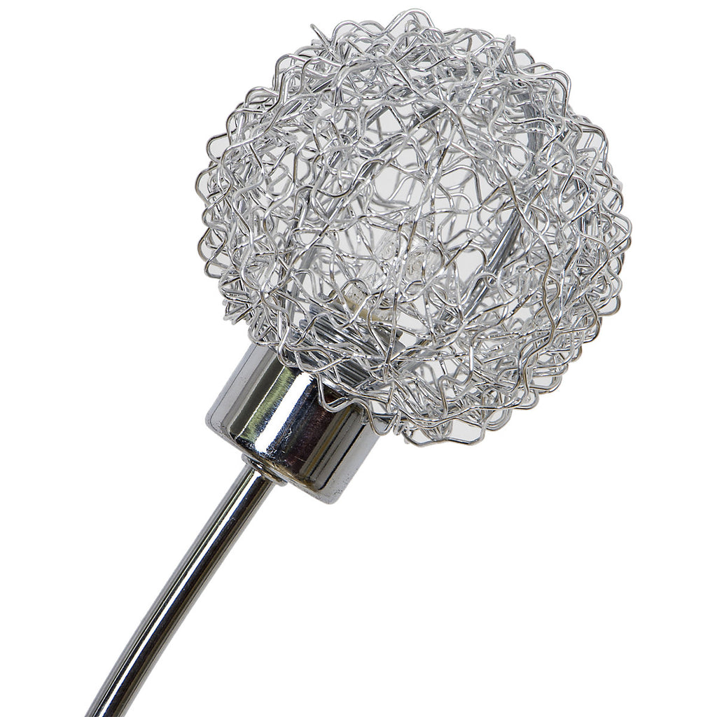 GoodHome Phaidros Chrome effect Floor light