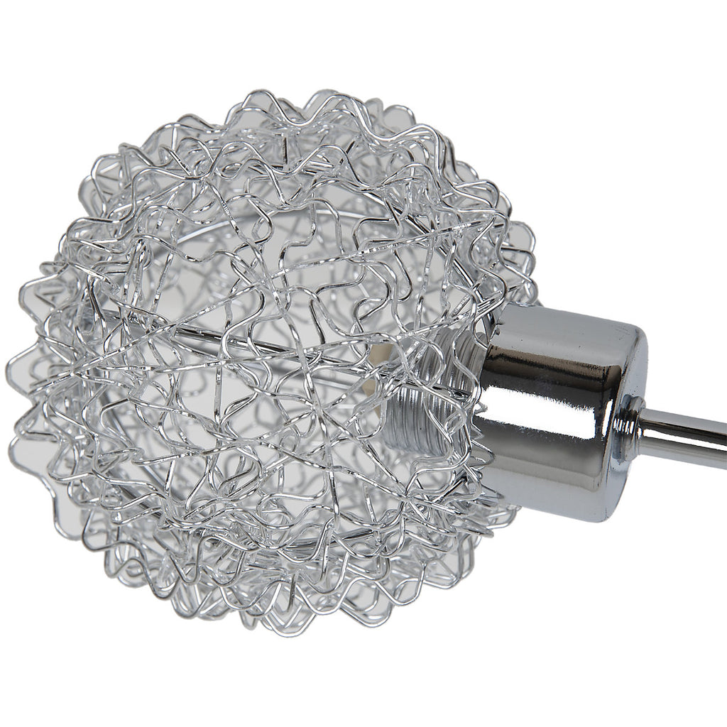 GoodHome Phaidros Plate Gloss Metal Chrome 5 Lamp LED Ceiling light