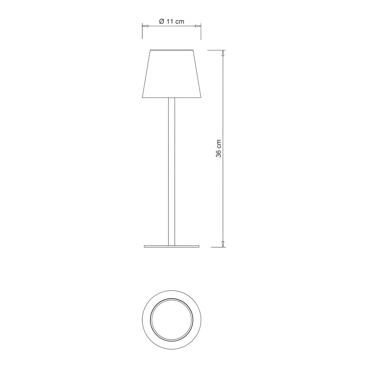 GoodHome Quelea Matt Blue Integrated LED Table lamp