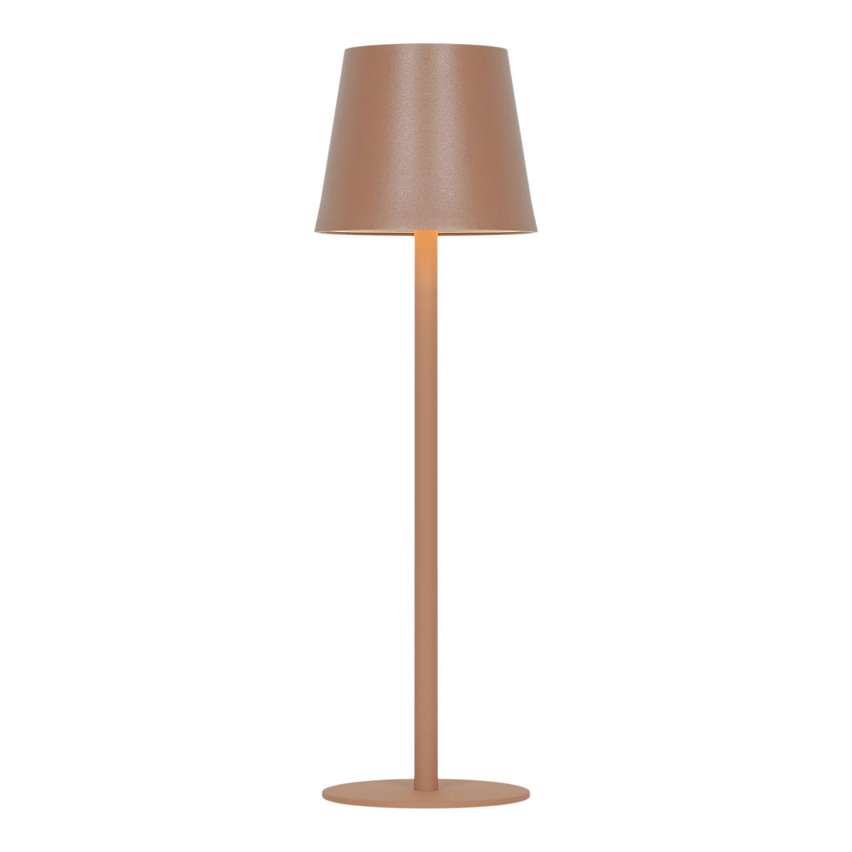GoodHome Quelea Matt Terracotta Integrated LED Table lamp