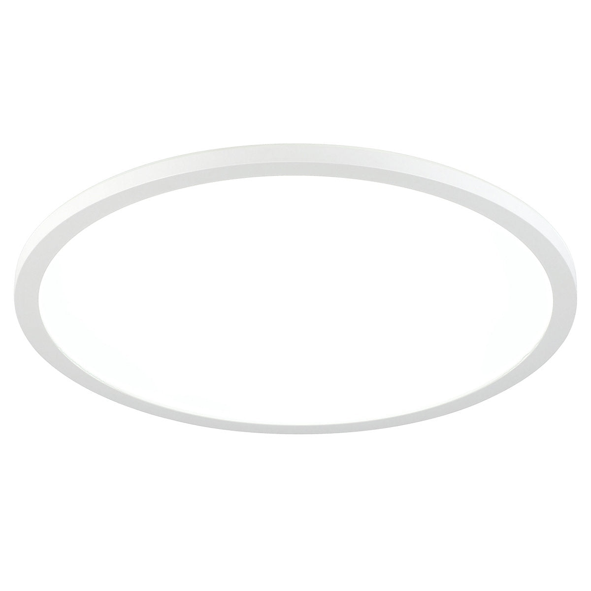 GoodHome Round Matt Plastic White LED Ceiling light