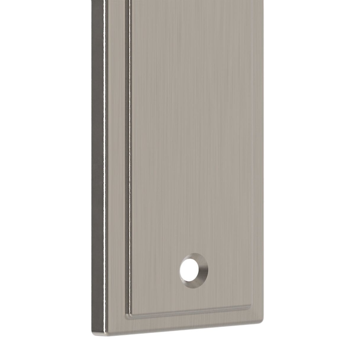 GoodHome Sennen Brushed Nickel effect Scroll Latch Door handle (L)105mm (D)59.5mm Pack of 3