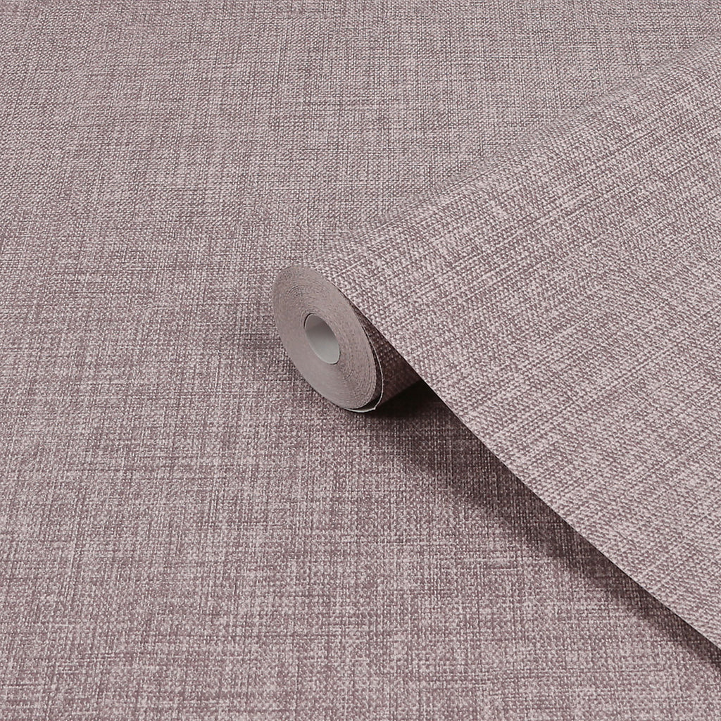 GoodHome Shung Mulberry Woven effect Contemporary Textured Wallpaper