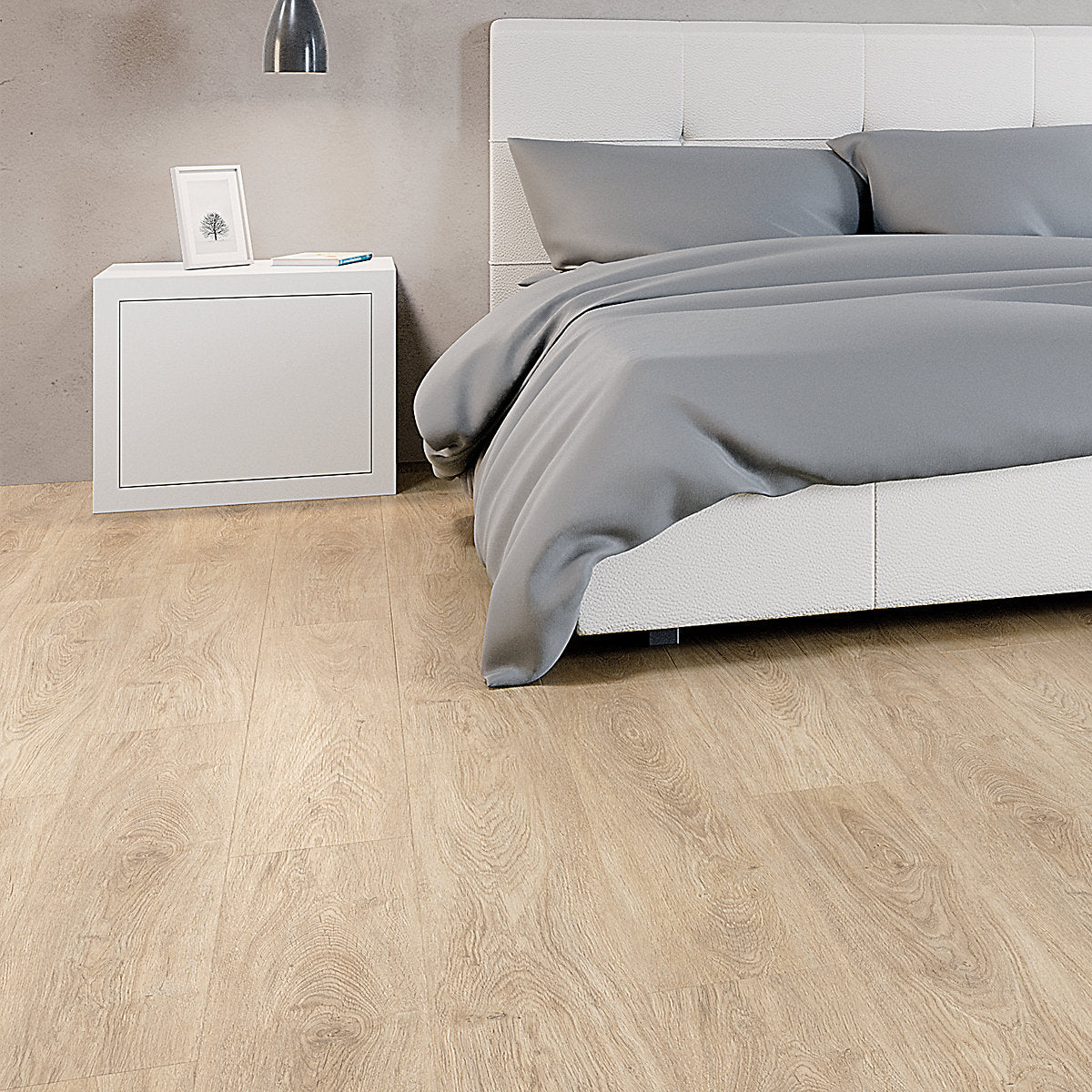 GoodHome Southwell Light Natural oak effect Laminate flooring Sample