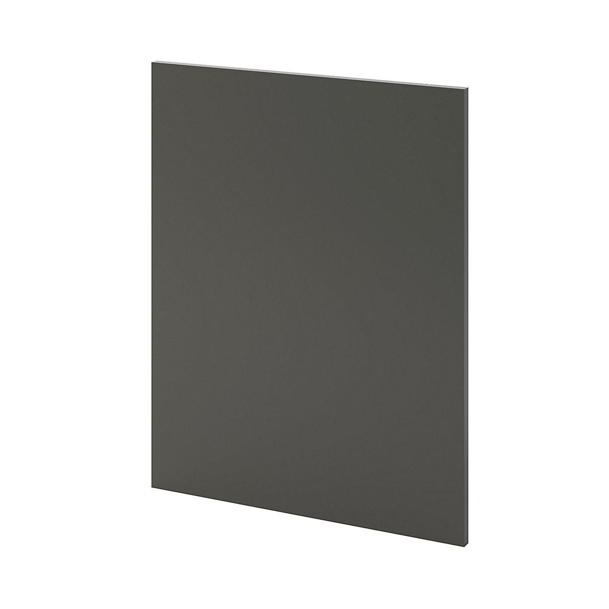 GoodHome Stevia & Garcinia Gloss anthracite Slab RH Standard End panel (H)720mm (W)570mm