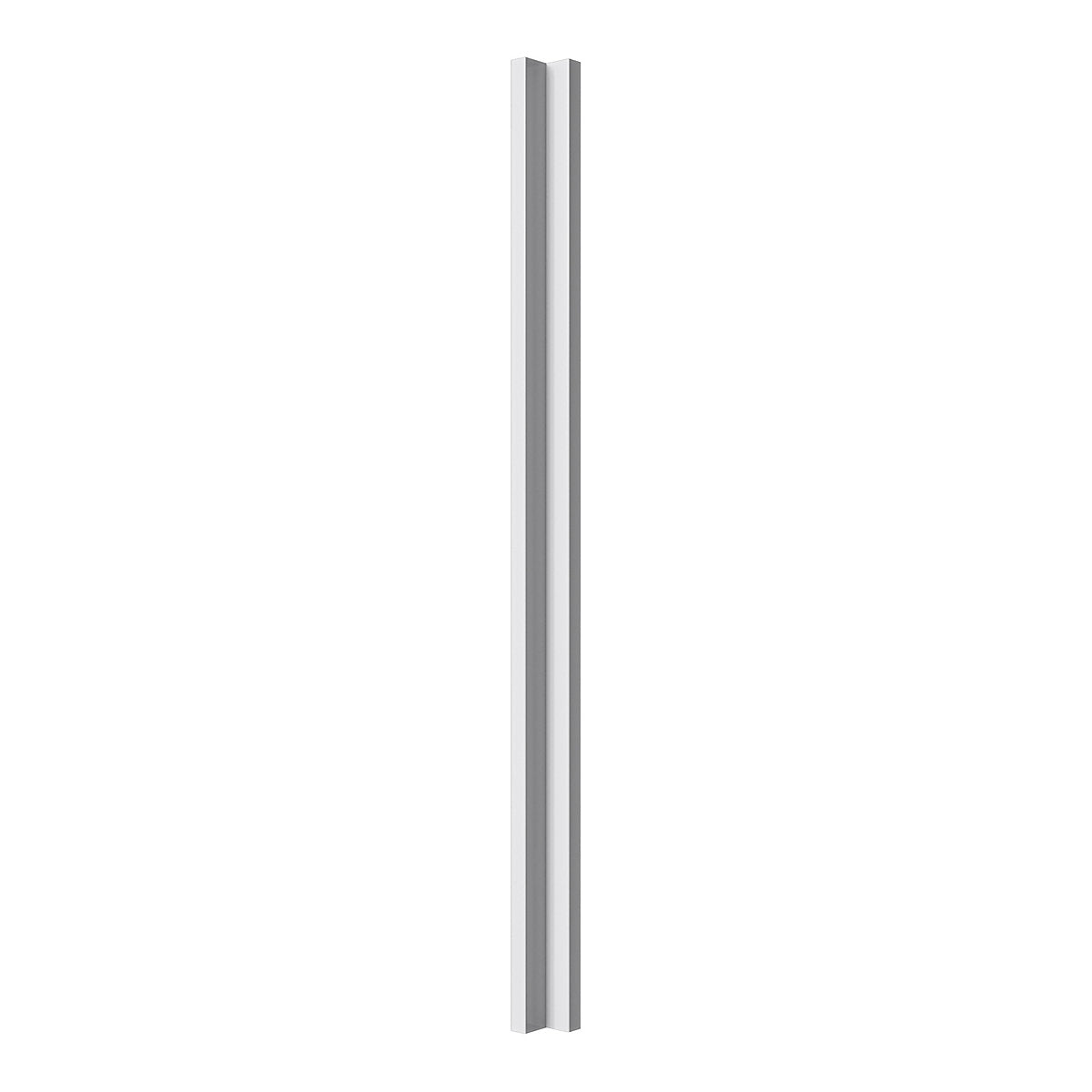 GoodHome Stevia & garcinia Gloss grey Tall Wall corner post, (W)59mm