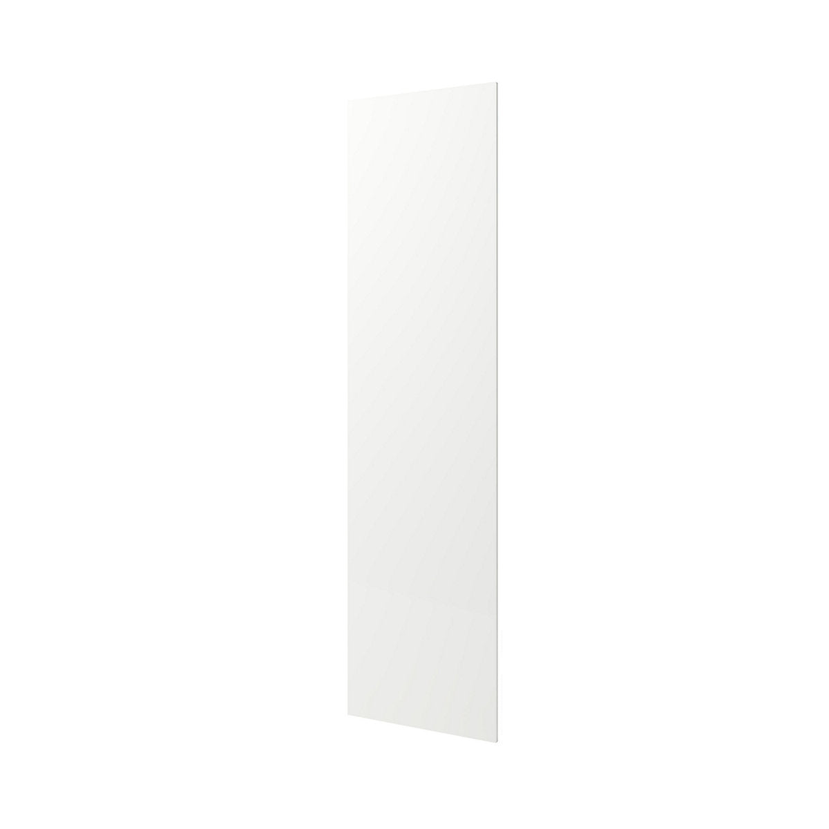 GoodHome Stevia & Garcinia Gloss white slab Tall Appliance & larder End panel (H)2190mm (W)570mm, Pair