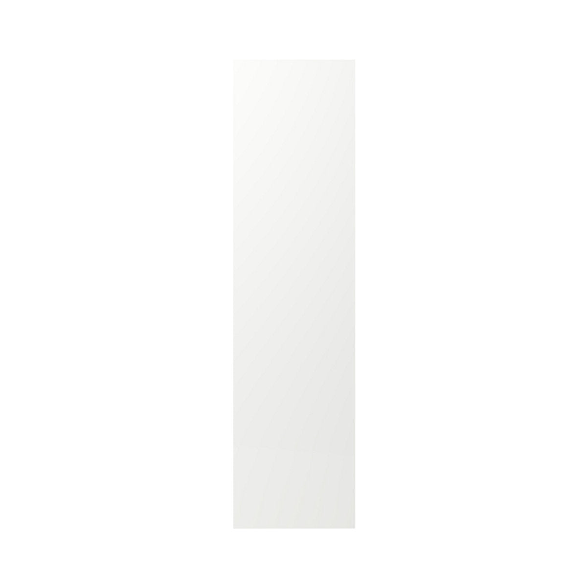 GoodHome Stevia & Garcinia Gloss white slab Tall Appliance & larder End panel (H)2190mm (W)570mm, Pair