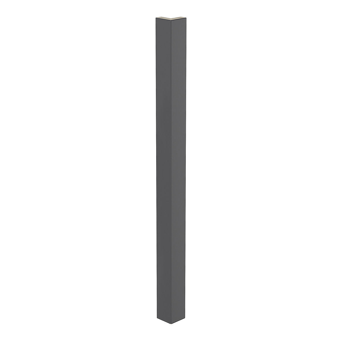 GoodHome Stevia Innovo handleless Gloss anthracite Standard Corner post, (W)48mm (L)715mm