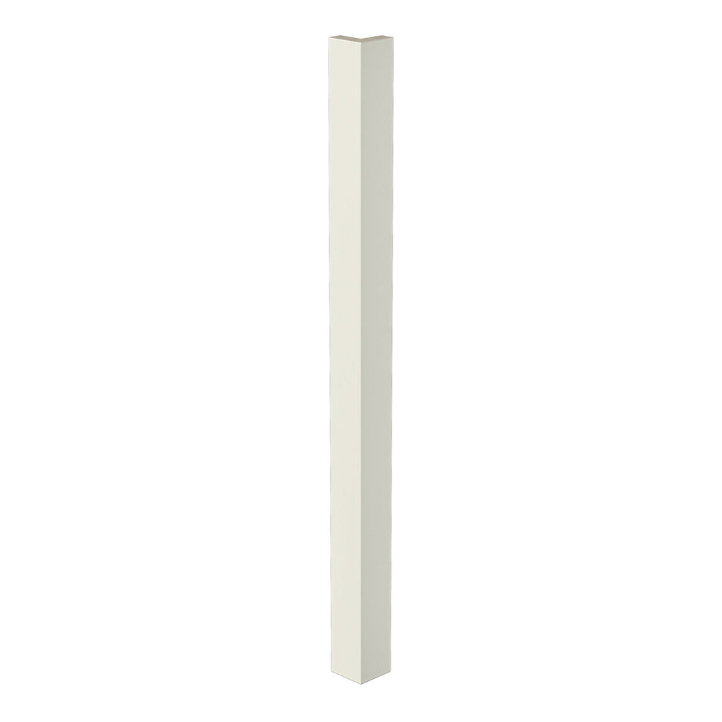 GoodHome Stevia Innovo handleless Gloss cream Standard Corner post, (W)48mm (H)715mm