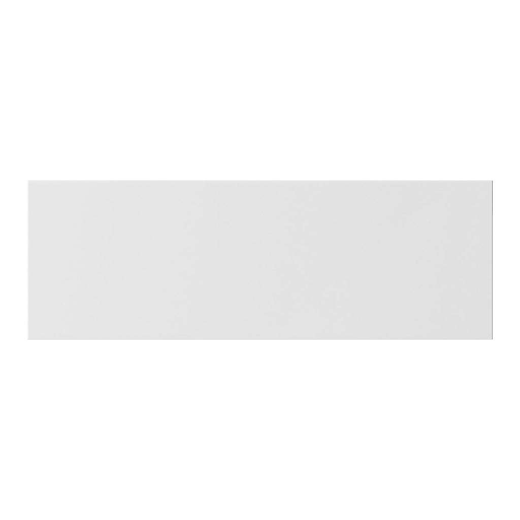GoodHome Stevia Innovo handleless Gloss white Slab 2 drawer front, Pack of 2 (H)340mm (W)997mm (T)18mm