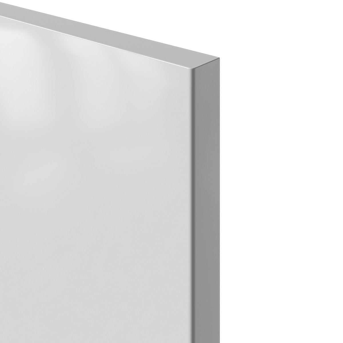 GoodHome Stevia Innovo handleless Gloss white Slab 2 drawer front, Pack of 2 (H)340mm (W)997mm (T)18mm