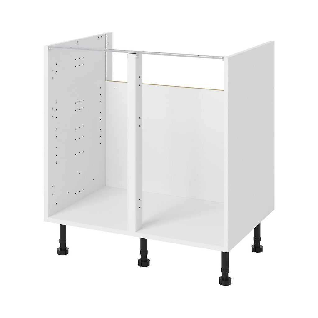GoodHome Stevia Matt white Base Kitchen cabinet (W) 800mm (H)870mm