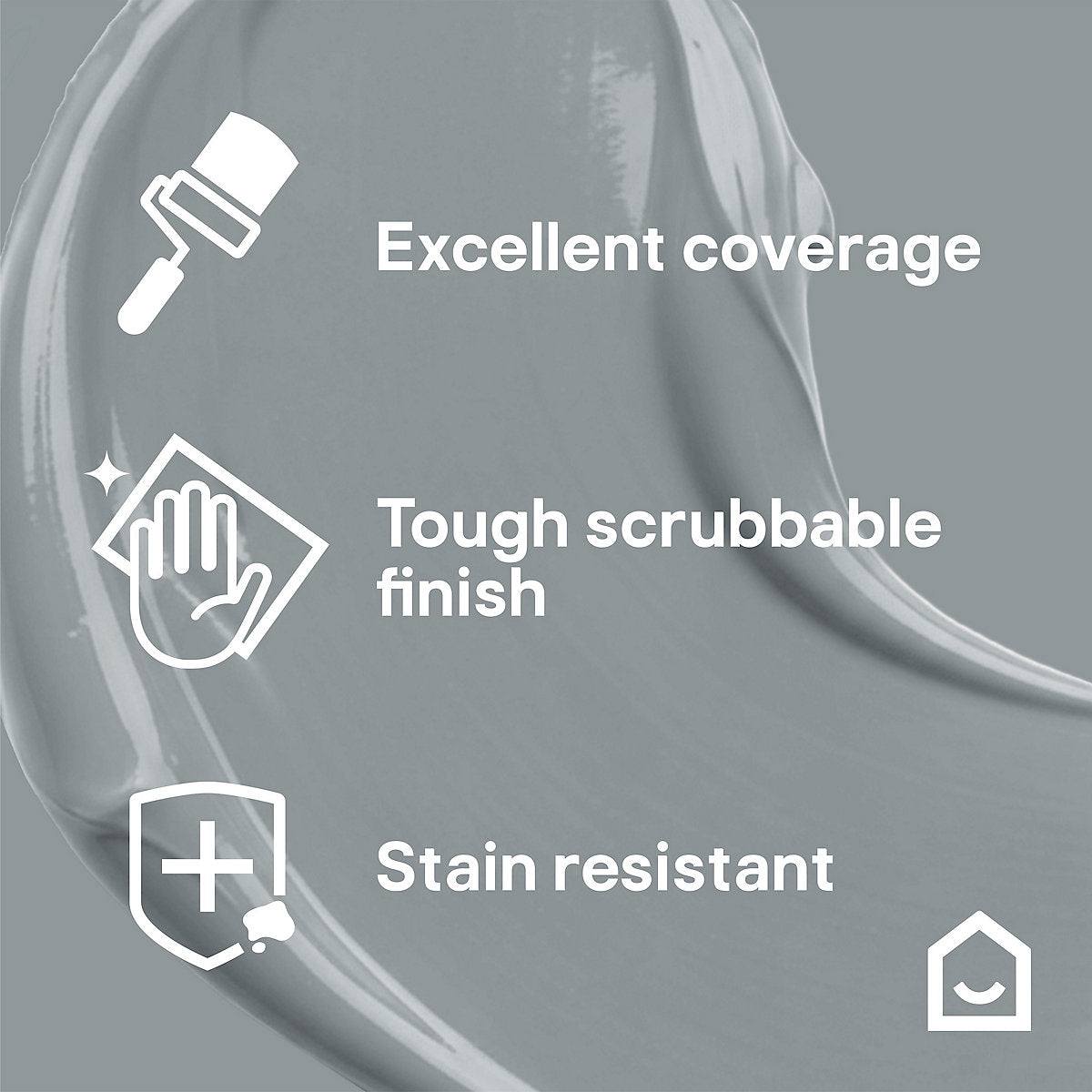 GoodHome Tough & Durable Delaware Matt Wall & ceiling Emulsion paint, 50ml Tester pot