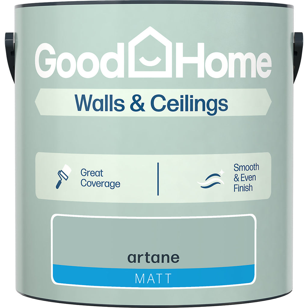 GoodHome Walls & Ceilings Artane Matt Emulsion paint, 2.5L