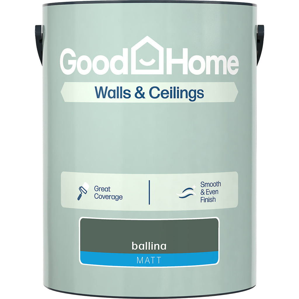 GoodHome Walls & Ceilings Ballina Matt Emulsion paint, 5L