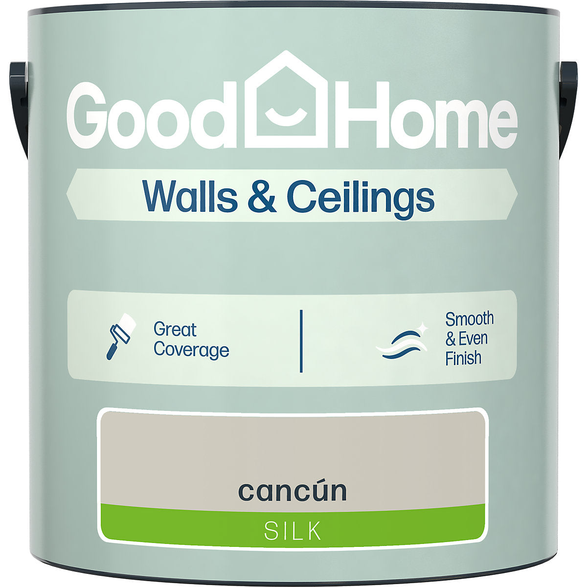 GoodHome Walls & Ceilings Cancun Silk Emulsion paint, 2.5L