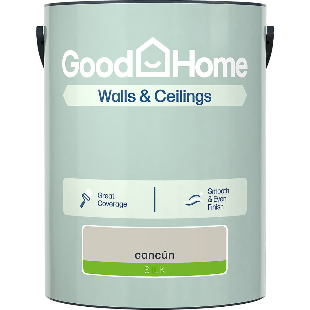GoodHome Walls & Ceilings Cancun Silk Emulsion paint, 5L