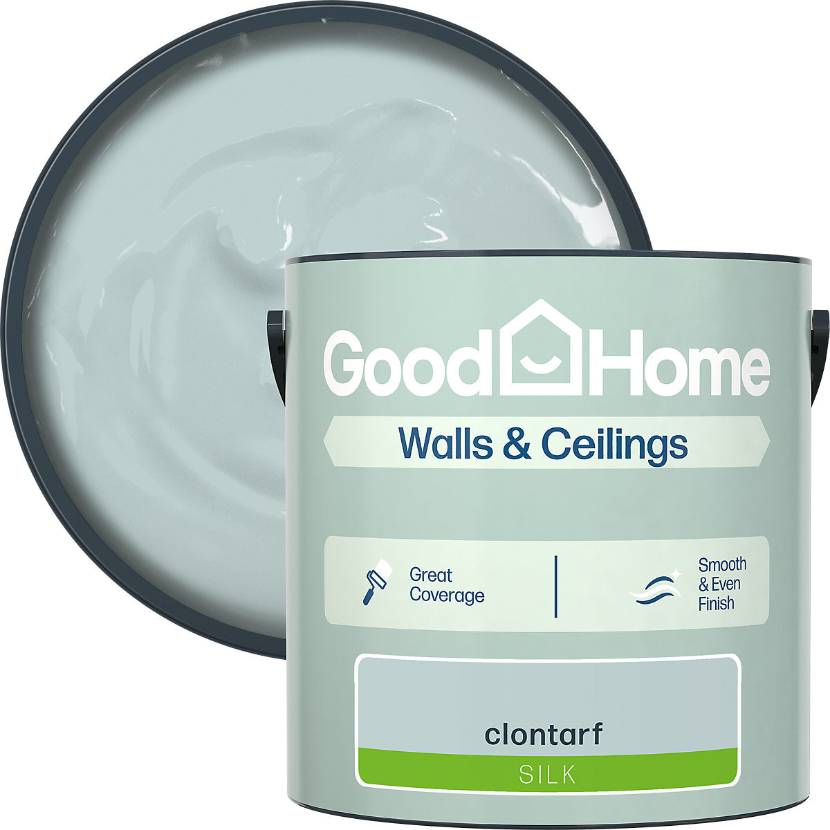 GoodHome Walls & Ceilings Clontarf Silk Emulsion paint, 2.5L