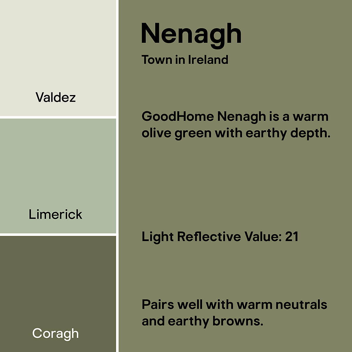 GoodHome Walls & Ceilings Nenagh Matt Emulsion paint, 50ml Tester pot