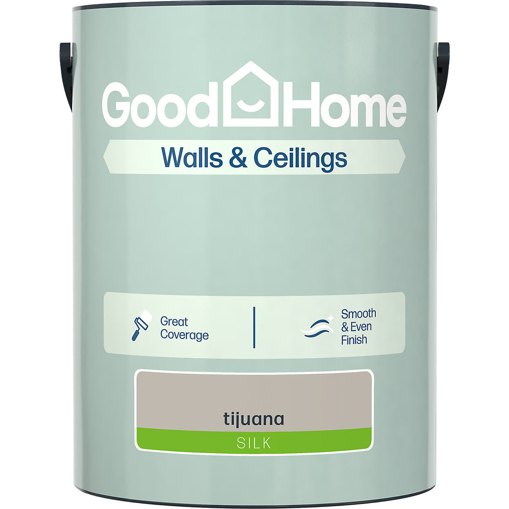 GoodHome Walls & Ceilings Tijuana Silk Emulsion paint, 5L