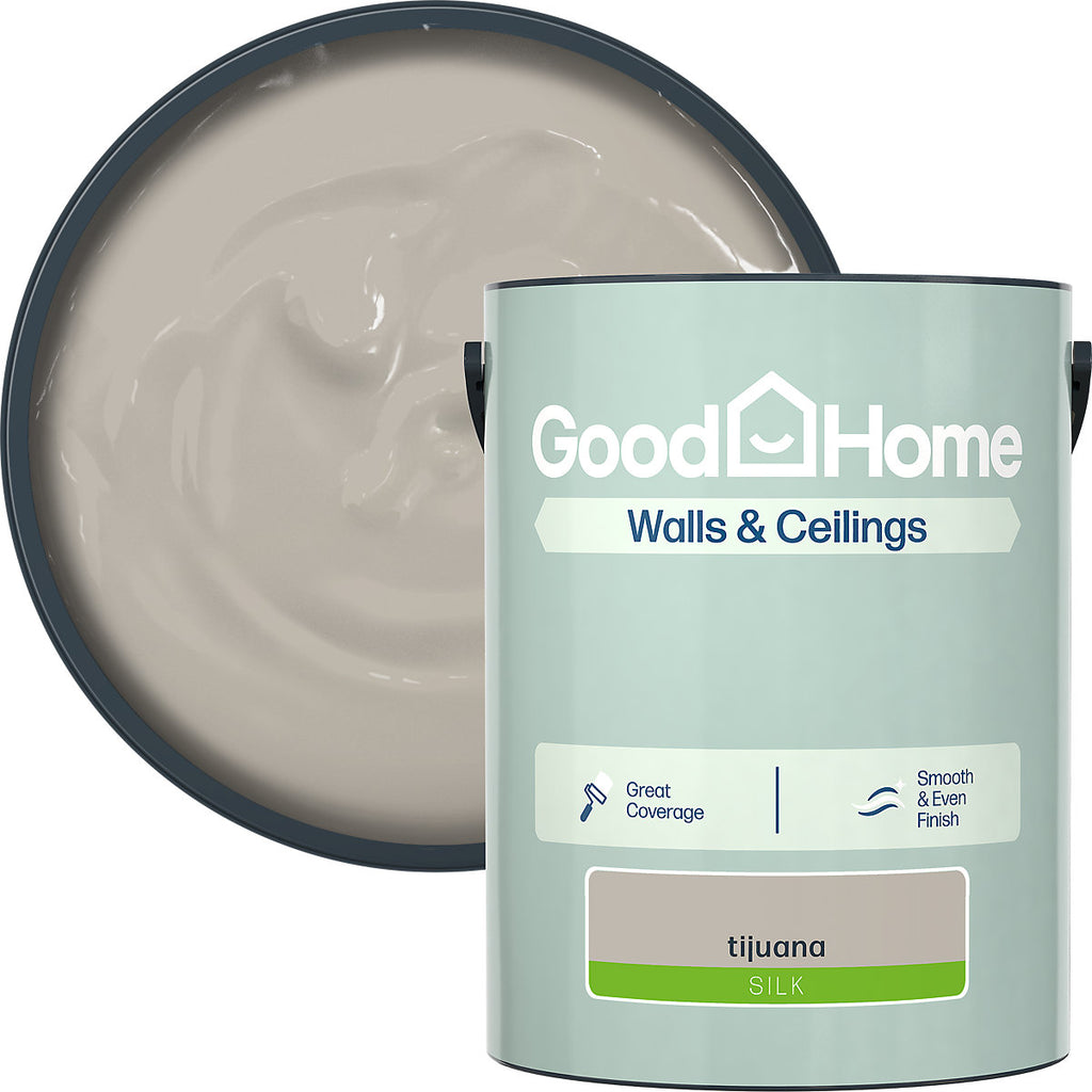 GoodHome Walls & Ceilings Tijuana Silk Emulsion paint, 5L