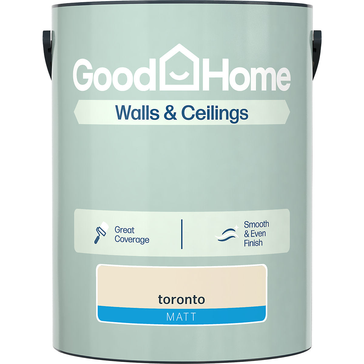 GoodHome Walls & Ceilings Toronto Matt Emulsion paint, 5L