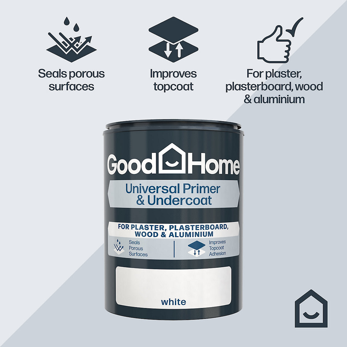 GoodHome White Multi-surface Primer & undercoat, 750ml