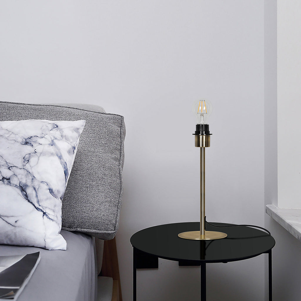 GoodHome Willet Bronze Table lamp base