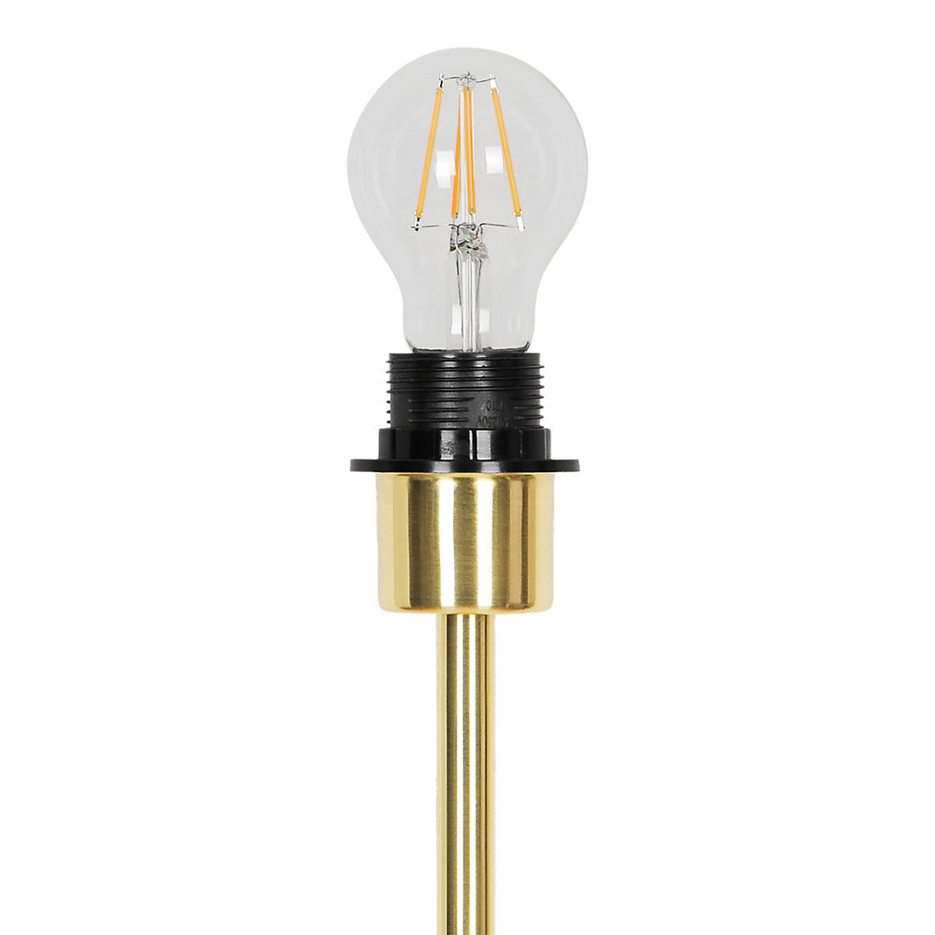 GoodHome Willet Satin Brass effect Floor lamp base