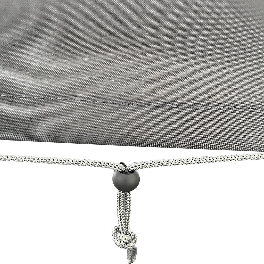 Grey Rectangular Garden table cover (H)75cm (W)110cm