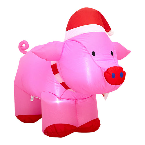 (H)0.76m LED Christmas Pig Inflatable