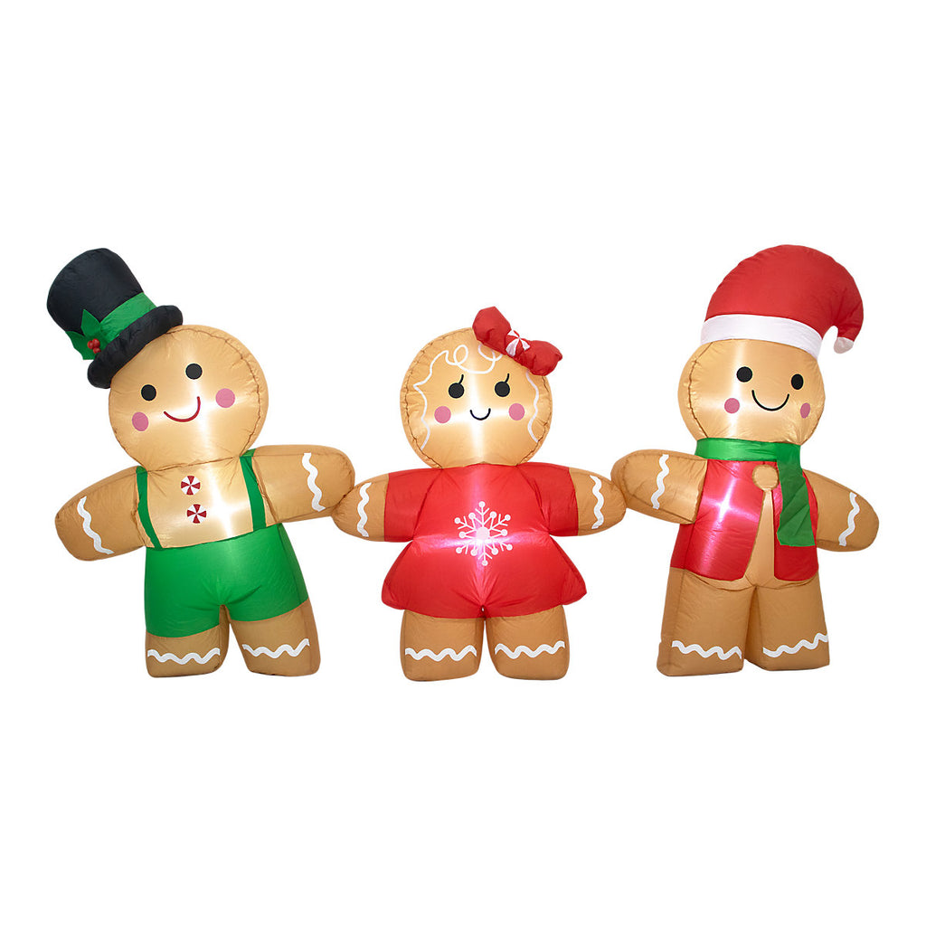 (H)1.01m LED Christmas Gingerbread man Inflatable