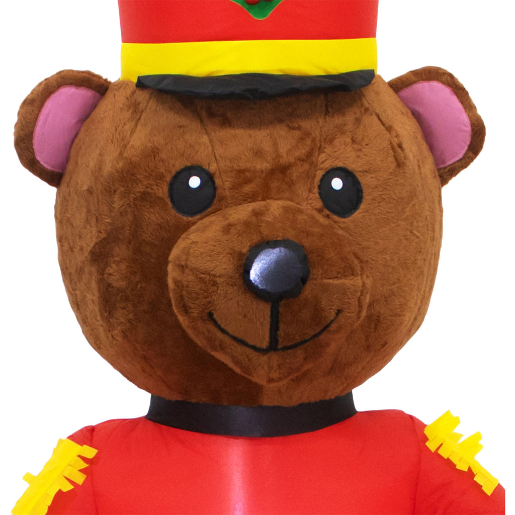 (H)1.83m LED Christmas Fluffy bear Inflatable