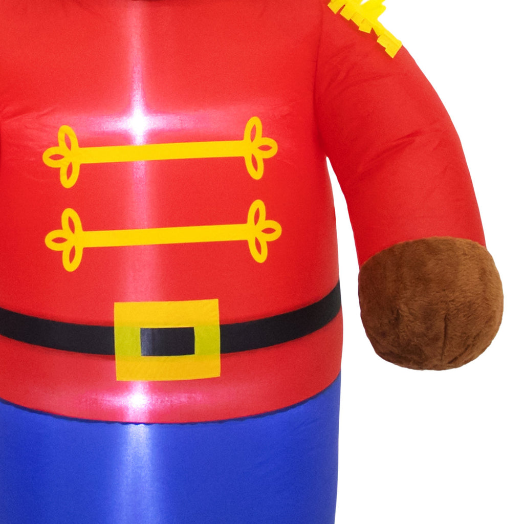 (H)1.83m LED Christmas Fluffy bear Inflatable