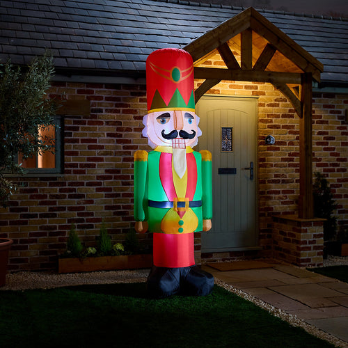 (H)2.44m LED Christmas Nutcracker Inflatable