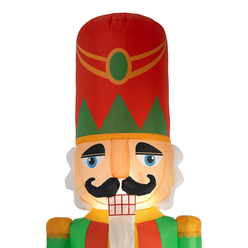 (H)2.44m LED Christmas Nutcracker Inflatable