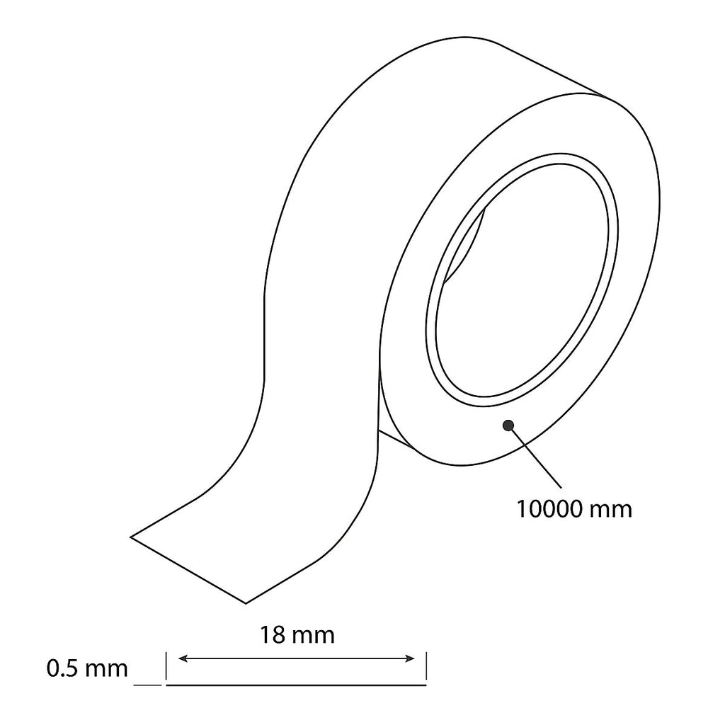 Hafele Edging tape, (L)1m (W)18mm