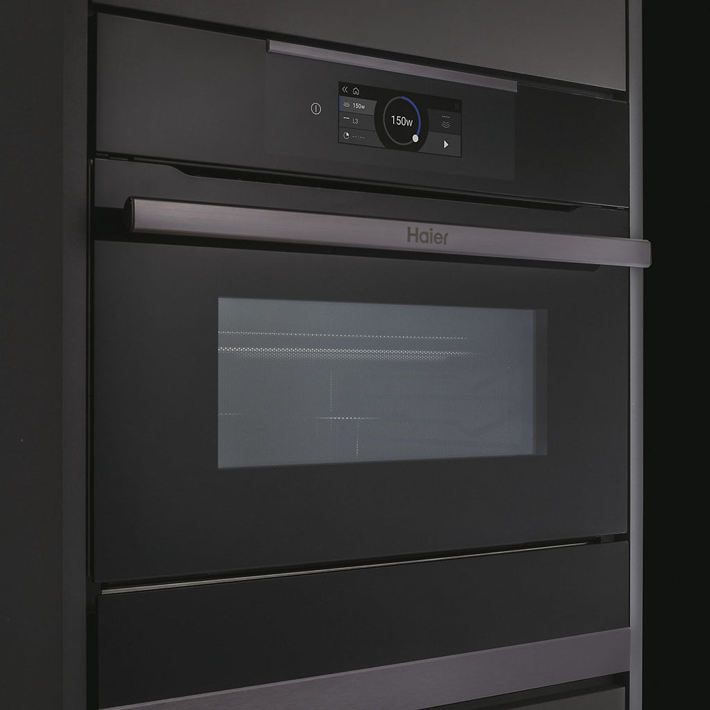 Haier HWO45NB4T0B1 Built-in Compact Combination microwave - Gloss black
